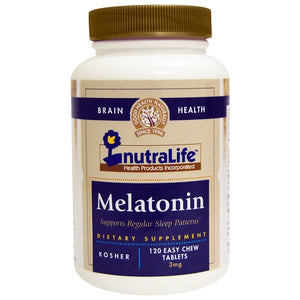 NutraLife, Melatonin, 3 mg, 120 Easy Chew Tablets