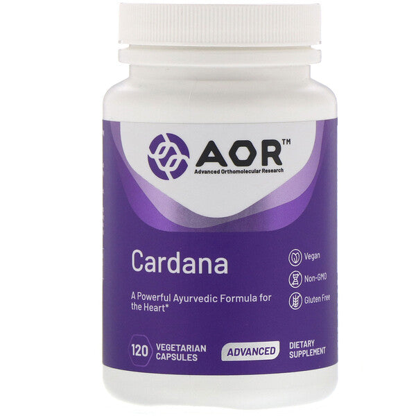 Advanced Orthomolecular Research AOR, Cardana, 120 Vegetarian Capsules