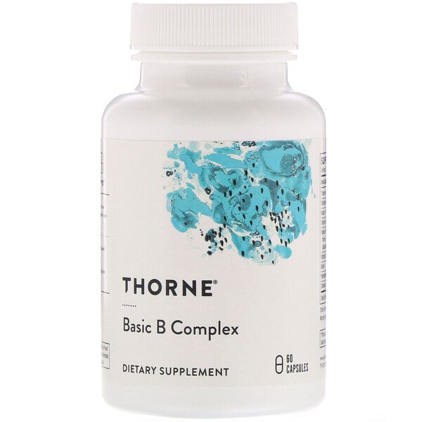 Thorne Research, Basic B Complex, 60 Capsules