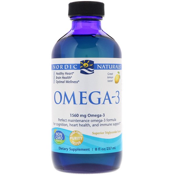 Nordic Naturals, Omega-3, Lemon, 8 fl oz (237 ml)