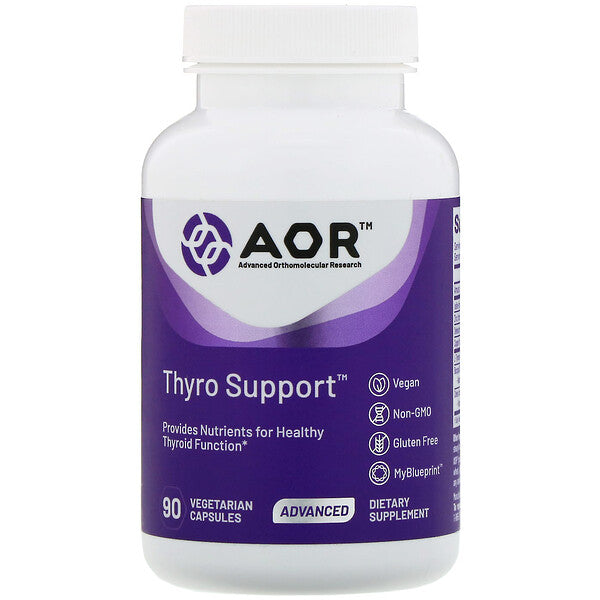 Advanced Orthomolecular Research AOR, Thyro Support, 90 Vegetarian Capsules