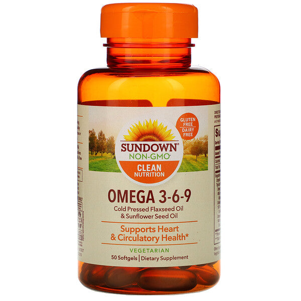 Sundown Naturals, Omega 3-6-9, 50 Softgels