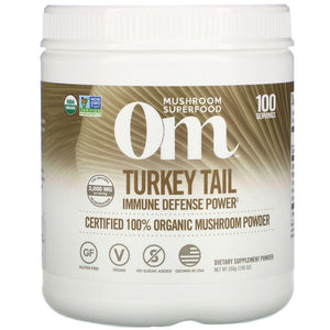 Organic Mushroom Nutrition, Turkey Tail, Certified 100% Organic Mushroom Powder, 7.05 oz (200 g)