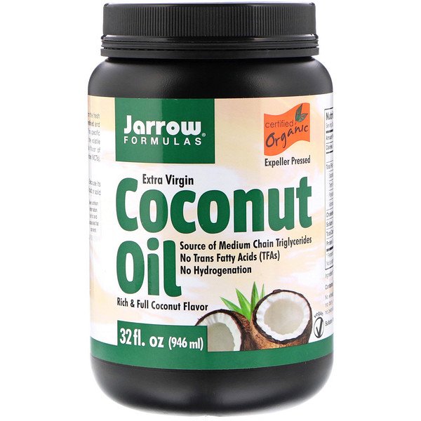 Jarrow Formulas, Organic Extra Virgin Coconut Oil, Expeller Pressed, 32 fl oz (946 ml)