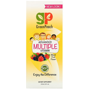 GreenPeach, Advanced Multiple Vitamin, Mixed Fruit Flavor, 16 fl oz (473 ml)