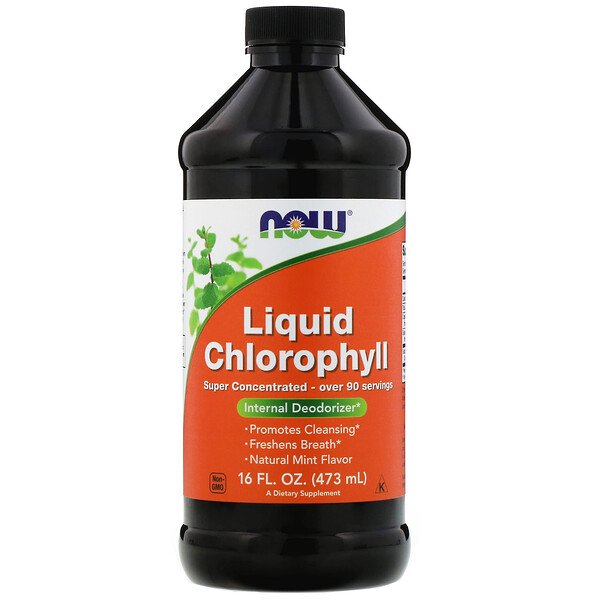 Now Foods, Liquid Chlorophyll, Mint Flavor, 16 fl oz (473 ml)