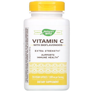 Nature's Way, Vitamin C with Bioflavonoids, 1,000 mg, 250 Vegan Capsules