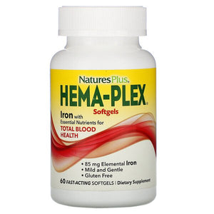 Nature's Plus, Hema-Plex, 60 Fast-Acting Softgels