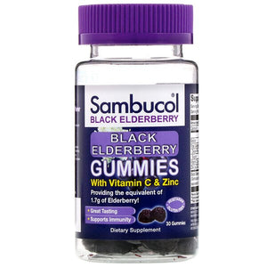 Sambucol, Sambucol, Black Elderberry, 30 Gummies