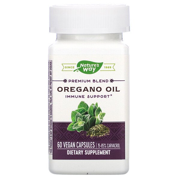 Nature's Way, Premium Blend, Oregano Oil, 60 Vegan Capsules