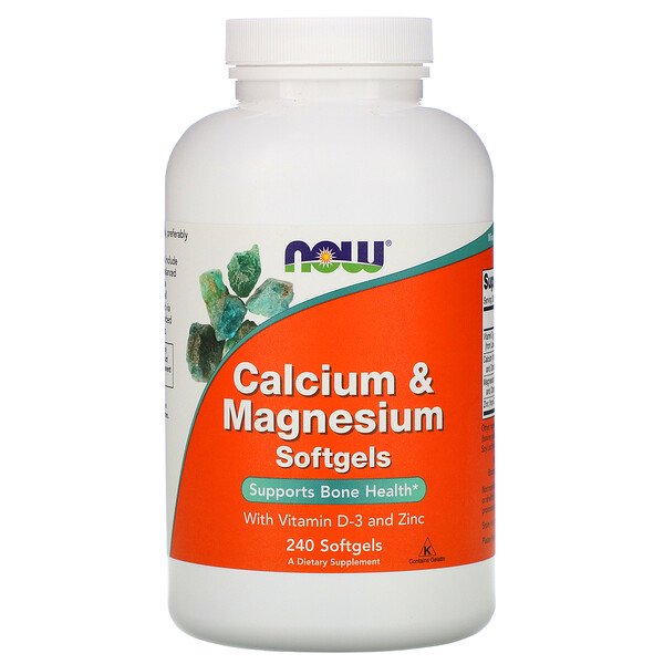 Now Foods, Calcium & Magnesium, with Vitamin D-3 and Zinc, 240 Softgels