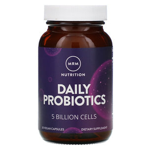 MRM, Nutrition, Daily Probiotics, 5 Billion Cells, 30 Vegan Capsules