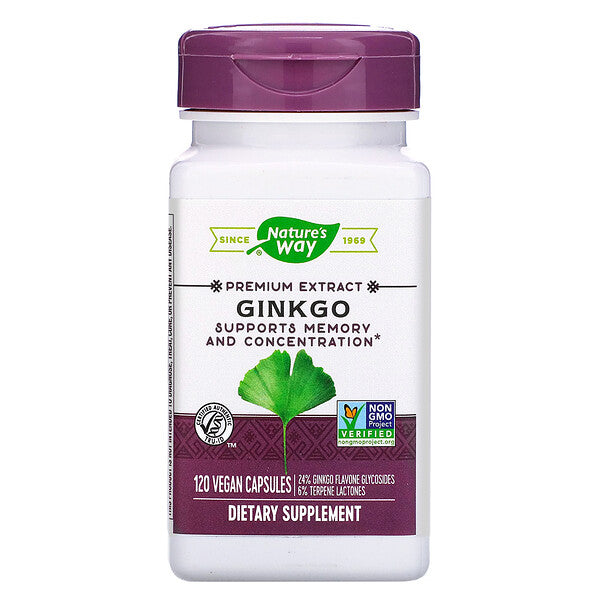 Nature's Way, Ginkgo, 120 Vegan Capsules