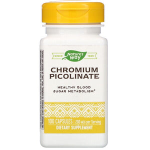 Nature's Way, Chromium Picolinate, 200 mcg, 100 Capsules