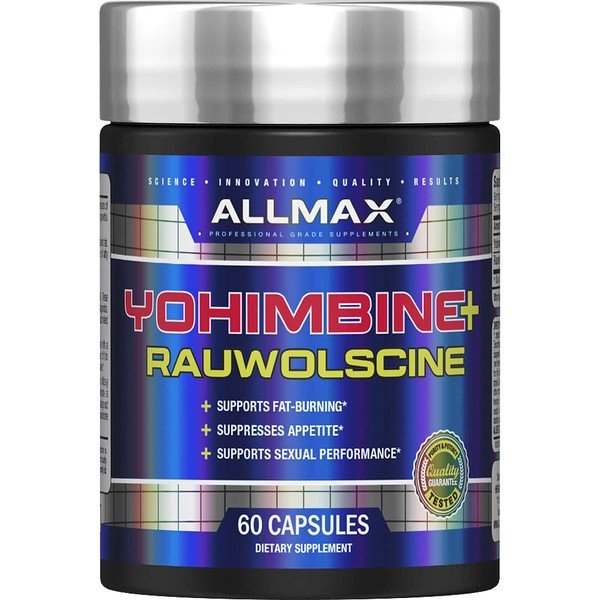 ALLMAX Nutrition, Yohimbine HCI + Rauwolscine, 3.0 mg, 60 Capsules