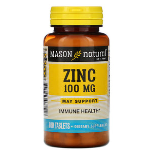 Mason Natural, Zinc, 100 mg, 100 Tablets