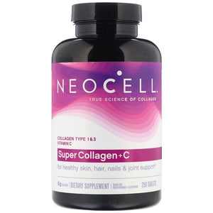 Neocell, Super Collagen + C, 250 Tablets