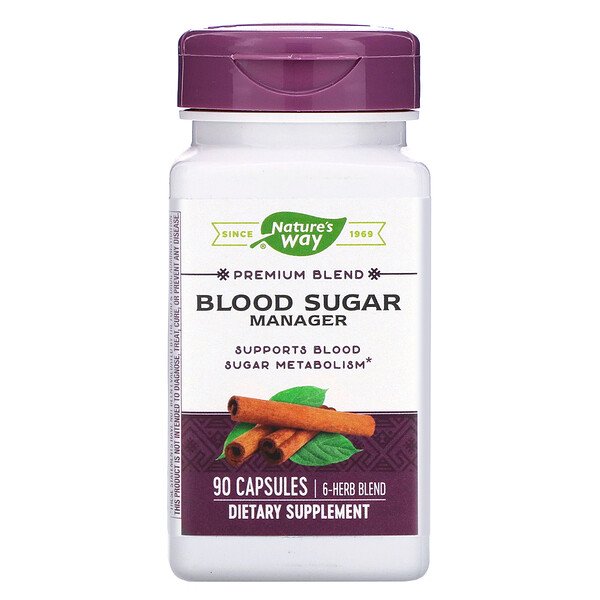 Nature's Way, Blood Sugar Manager, 90 Capsules