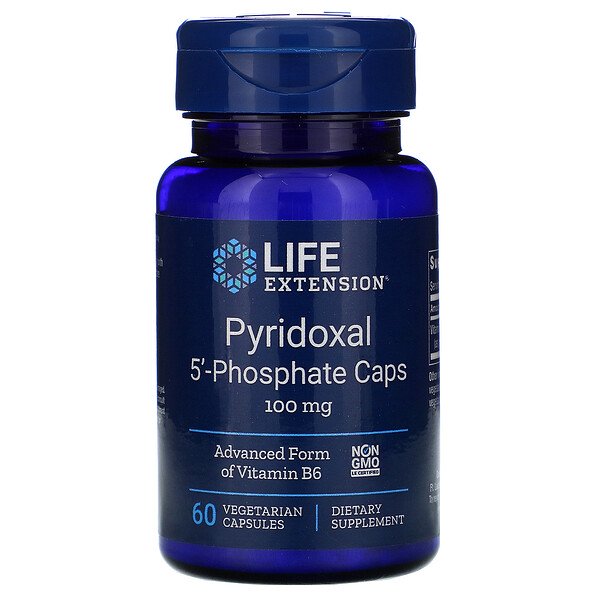 Life Extension, Pyridoxal 5'-Phosphate Caps, 100 mg, 60 Vegetarian Capsules