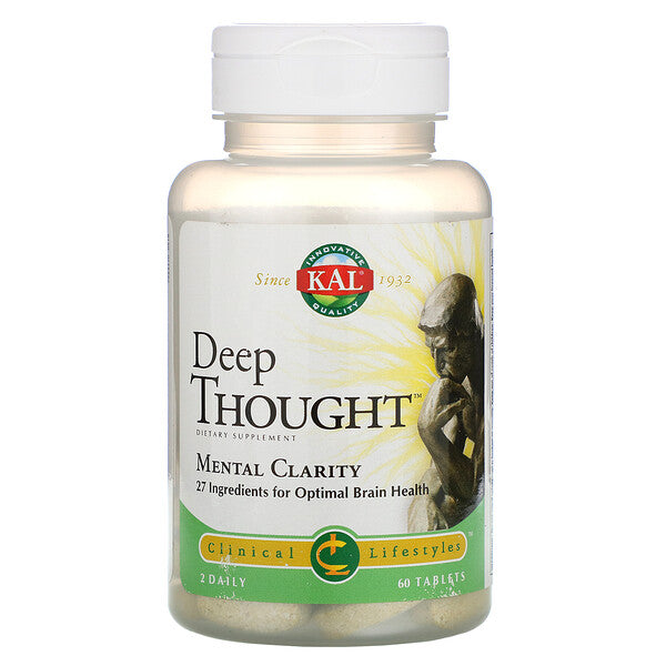 KAL, Deep Thought, Mental Clarity, 60 Tablets