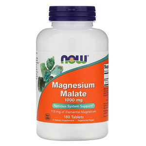 Now Foods, Magnesium Malate, 1,000 mg, 180 Tablets