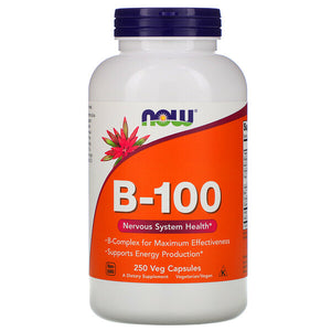 Now Foods, B-100, 250 Veg Capsules