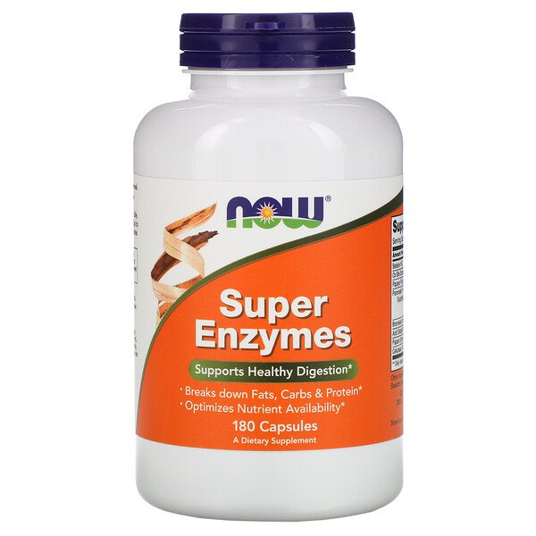 Now Foods, Super Enzymes, 180 Capsules