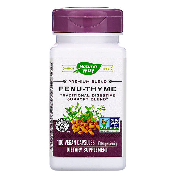 Nature's Way, Fenu-Thyme, 900 mg, 100 Vegan Capsules