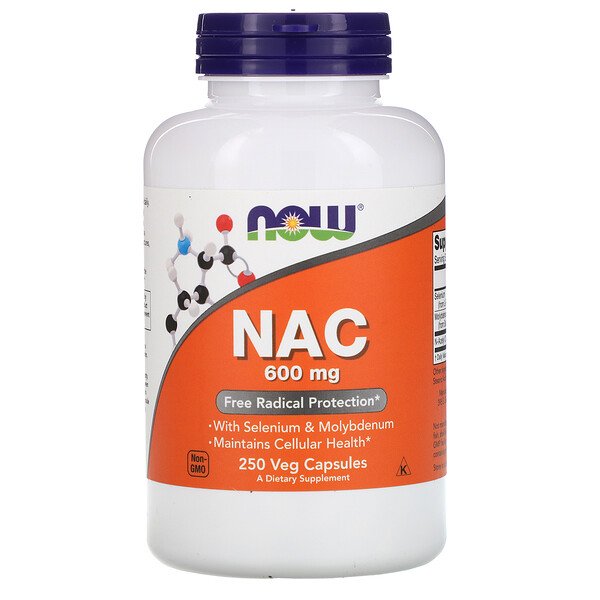 Now Foods, NAC, 600 mg, 250 Veg Capsules