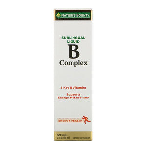 Nature's Bounty, B-Complex, Sublingual Liquid, 2 fl oz (59 ml)