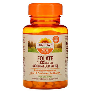 Sundown Naturals, Folate, 1,333 mcg DFE, 100 Tablets