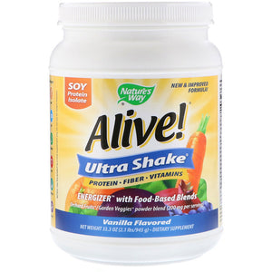 Nature's Way, Alive! Ultra-Shake, Vanilla Flavored, 2.1 lbs (945 g)