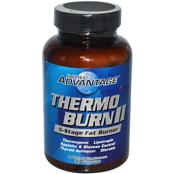 Pure Advantage, Thermo Burn II, 5-Stage Fat Burner, 90 Capsules