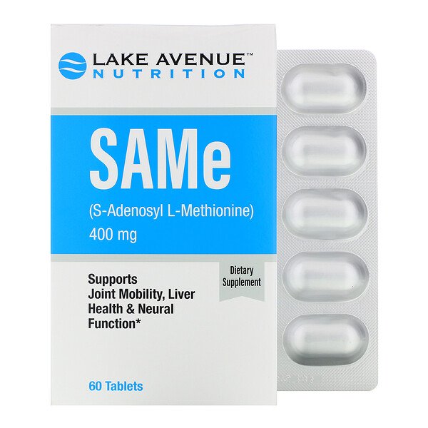 Lake Avenue Nutrition, SAMe (S-Adenosyl L-Methionine), 400 mg, 60 Tablets