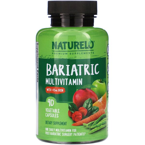 NATURELO, Bariatric Multivitamin, 90 Vegetable Capsules