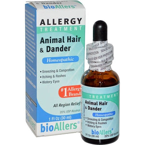 NatraBio, BioAllers, Allergy Treatment, Animal Hair & Dander, 1 fl oz (30 ml)