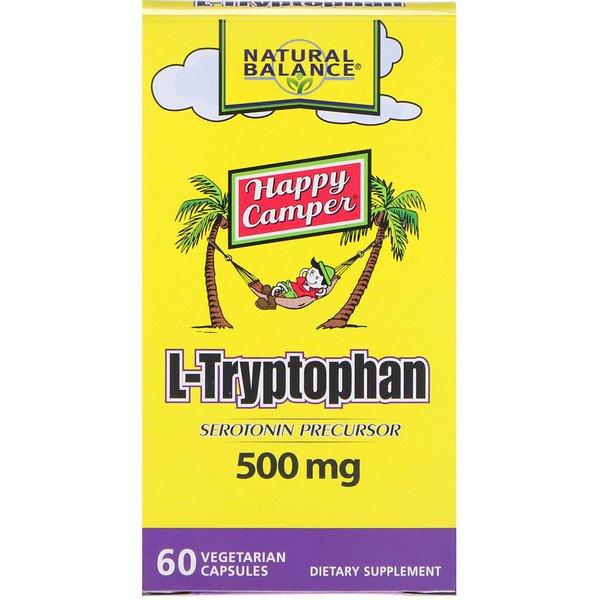 Natural Balance, L-Tryptophan, 500 mg, 60 Vegetarian Capsules