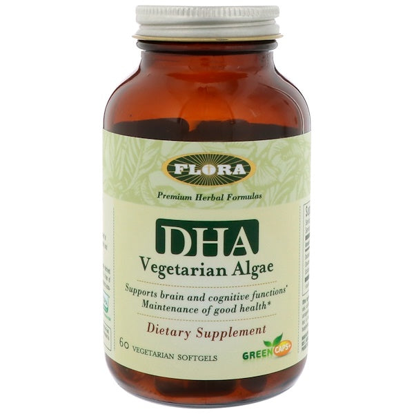 Flora, DHA Vegetarian Algae, 60 Vegetarian Softgels