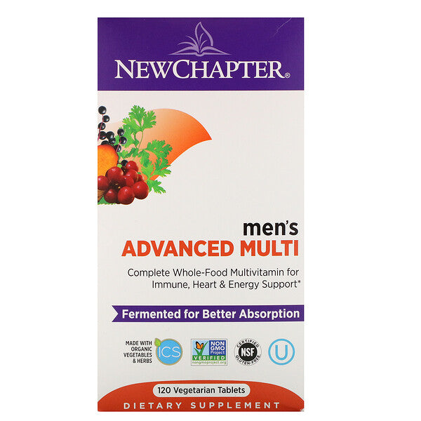 New Chapter, Men's Advanced Multi, 120 Vegetarian Tablets