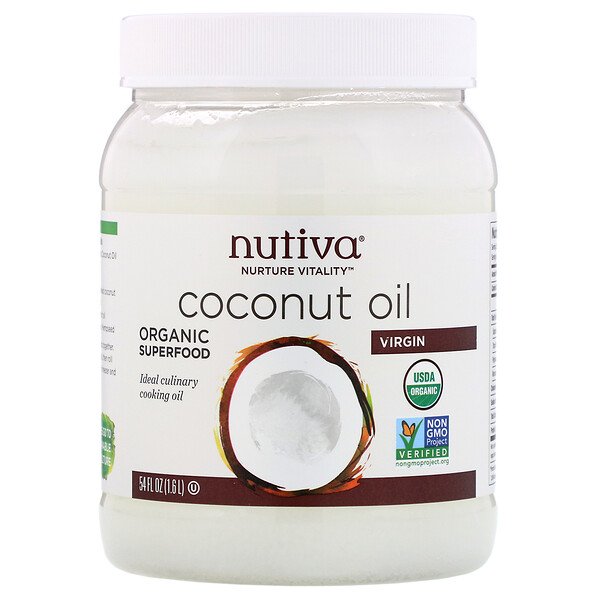 Nutiva, Organic Coconut Oil, Virgin, 54 fl oz (1.6 L)