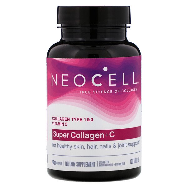 Neocell, Super Collagen + C, 120 Tablets