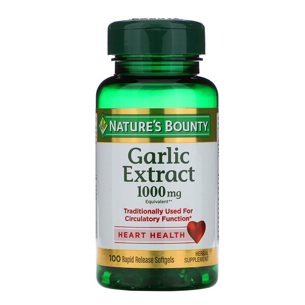 Nature's Bounty, Garlic Extract, 1,000 mg, 100 Rapid Release Softgels