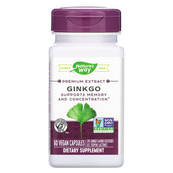 Nature's Way, Ginkgo, 60 Vegan Capsules