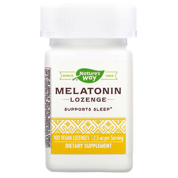 Nature's Way, Melatonin Lozenge, 2.5 mg, 100 Vegan Lozenges