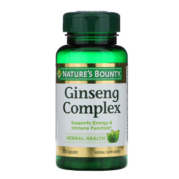 Nature's Bounty, Ginseng Complex, 75 Capsules