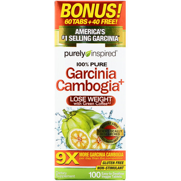 Purely Inspired, Garcinia Cambogia+, 100 Easy-to-Swallow Veggie Tablets