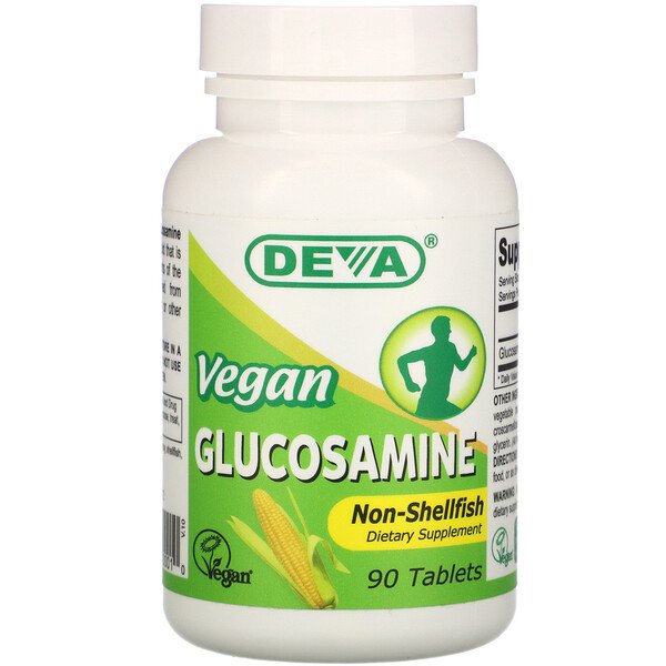 Deva, Vegan Glucosamine, 90 Tablets