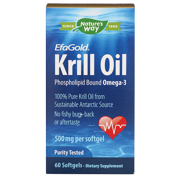 Nature's Way, EfaGold, Krill Oil, 500 mg, 60 Softgels
