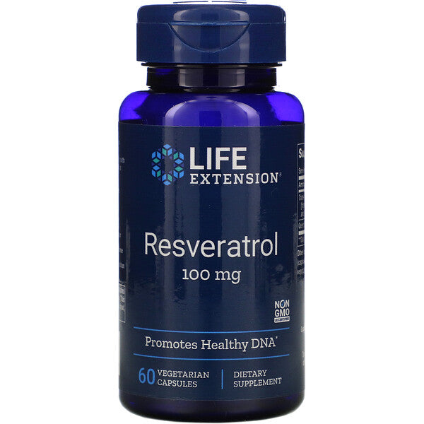 Life Extension, Resveratrol, 100 mg, 60 Vegetarian Capsules