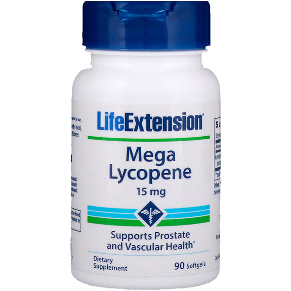 Life Extension, Mega Lycopene, 15 mg, 90 Softgels